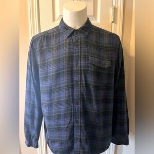 Mens Patagonia Long Sleeved Lightweight Fjord Flannel Shirt Plaid Organic Cotton